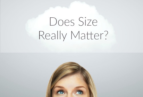 woman thinking about whether or not size really matters